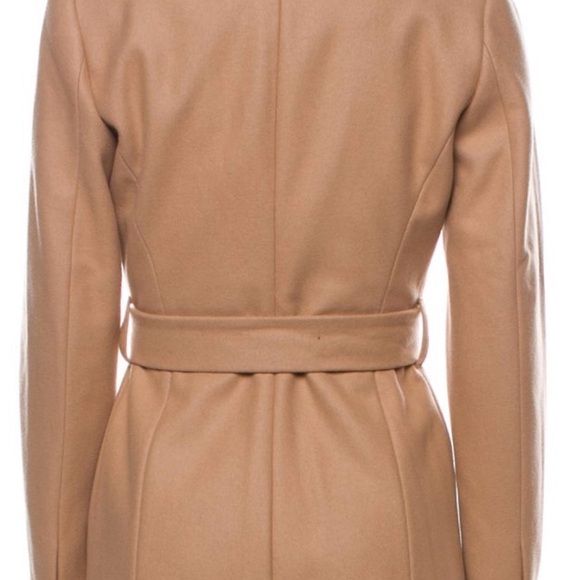 Ted Baker wool wrap coat/jacket,pockets, belt,size:1 camel/cream/khaki neutals - Picture 2 of 16